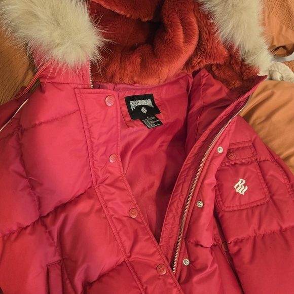 Rocawear Red Puffer Jacket with Fur Trim - Picture 9 of 13